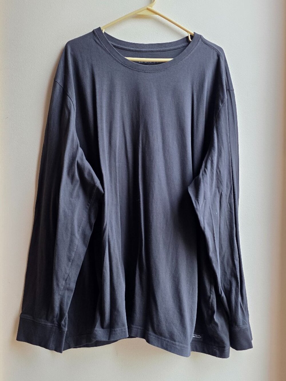 Life Is Good Gray Crew Neck Long Sleeve Jersey Big & Tall Size XXXL
